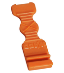 Strain relief plate; orange