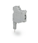 TOPJOB®S L-type test plug module; modular; for jumper contact slot; 1-pole; 1,00 mm²; gray