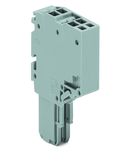 2-conductor female connector; 1.5 mm²; 2-pole; 1,50 mm²; gray