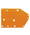 End plate; snap-fit type; 1.5 mm thick; orange