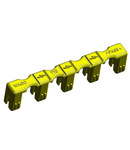 Lockout cap; for plugs; 5-pole; separable; yellow