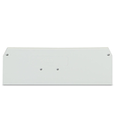 End and intermediate plate; 2.5 mm thick; light gray