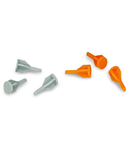 Lockout caps; for covering unused clamping units; orange