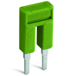Push-in type jumper bar; insulated; 2-way; Nominal current 14 A; yellow-green