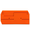 End and intermediate plate; 2.5 mm thick; orange