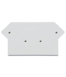 End and intermediate plate; 3 mm thick; light gray