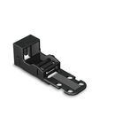 Mounting carrier; for 2-conductor terminal blocks; 221 Series - 4 mm²; for screw mounting; black