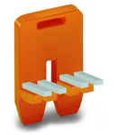 Adjacent jumper for switching lever; insulated; 4-way; Nominal current 30 A; for 2-conductor transverse switching terminal block; orange