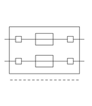 Double fuse plug; for 5 x 20 mm miniature metric fuse; without blown fuse indication; 10.4 mm wide; gray