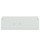 End and intermediate plate; 2 mm thick; light gray