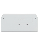 End and intermediate plate; 2.5 mm thick; light gray