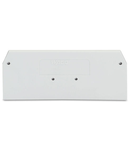 End and intermediate plate; 2.5 mm thick; light gray