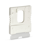 Disconnect plug for carrier terminal blocks; white