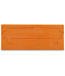 Separator plate; 2 mm thick; oversized; orange