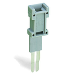 Test plug module; modular; suitable for all WAGO 281, 776, 777 and 781 series rail-mounted terminal blocks with jumper slots in the current bar; gray