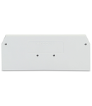 End and intermediate plate; 2.5 mm thick; light gray