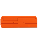 End and intermediate plate; 2.5 mm thick; orange