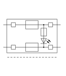 Double fuse plug; for 5 x 20 mm miniature metric fuse; with indicator lamp; 230 V; 10.4 mm wide; gray