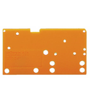 End plate; snap-fit type; 1.5 mm thick; orange