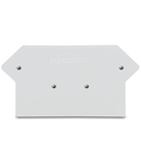 End and intermediate plate; 2.5 mm thick; light gray