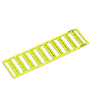 WMB marking card; as card; MARKED; k/l (each 50); stretchable 5 - 5.2 mm; Horizontal marking; snap-on type; yellow