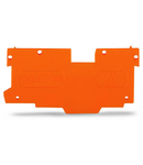 End and intermediate plate; 1.1 mm thick; orange