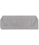 End and intermediate plate; 2.5 mm thick; light gray