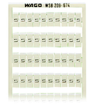 WSB marking card; as card; MARKED; L1 (100x); not stretchable; Vertical marking; snap-on type; white