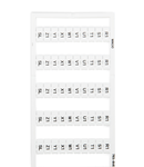 WMB marking card; as card; MARKED; R1, S1, T1, U1, V1, W1, X1, Y1, Z1,SL (10x); not stretchable; Vertical marking; snap-on type; white