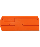 End and intermediate plate; 2.5 mm thick; orange