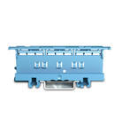 Suport pentru montaj cleme 221 pe sina omega;  - 6 mm²; for DIN-35 rail mounting/screw mounting; blue