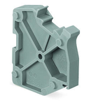 Spacer module; modular; e.g., for bridging commoned terminal blocks; gray