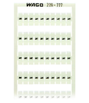 WSB marking card; as card; MARKED; N (100x); not stretchable; Vertical marking; snap-on type; white