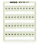 WSB marking card; as card; MARKED; N (100x); not stretchable; Vertical marking; snap-on type; white