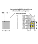 Matrix patchboard; 4,00 mm²; white