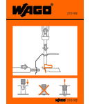 Stickers for operating instructions; for side-entry rail-mounted terminal blocks; 279 to 284 Series