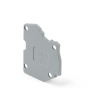 End plate; for modular TOPJOB®S connector; 1.5 mm thick; gray