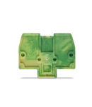 End and intermediate plate; 2 mm thick; for 2-conductor ground conductor Ex term; green-yellow