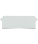 End and intermediate plate; 2.5 mm thick; light gray