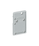 End plate; snap-fit type; 1.5 mm thick; gray