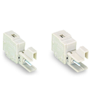 Test plugs for female connectors; for 5 mm and 5.08 mm pin spacing; 2,50 mm²; light gray