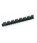 Insulation stop; 0.25 - 0.5 mm² "s+f-st"; 8 pieces/strip; dark gray