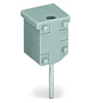 Test plug module; without locking device; modular; for 4-conductor terminal blocks; gray