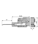 Testing plug module with contact stud