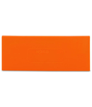 Separator plate; 2 mm thick; oversized; orange