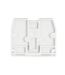 End plate; for terminal blocks with snap-in mounting foot; 2.5 mm thick; light gray