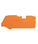 End and intermediate plate; 1 mm thick; orange