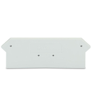 End and intermediate plate; 2 mm thick; light gray