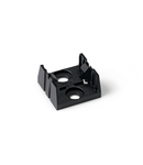 Mounting plate; 4-pole; for distribution connectors; Plastic; black