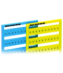 WSB marking card; as card; MARKED; k/l (each 50); not stretchable; Horizontal marking; snap-on type; yellow